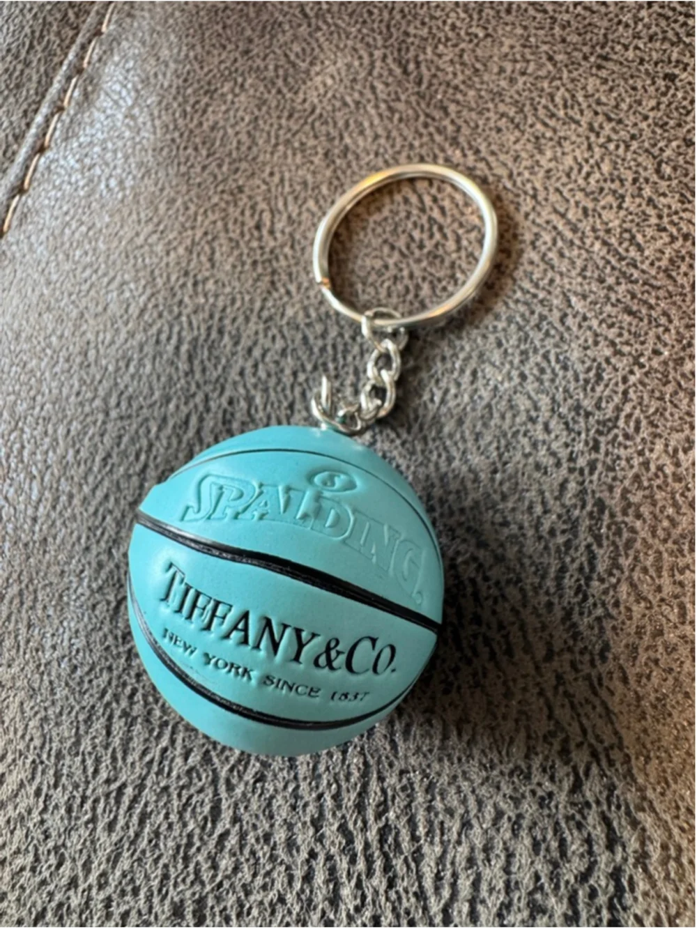 Tiffany & Co. Basketball Keychain Tiffany Blue Black